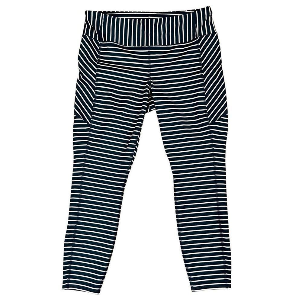 Athleta Contender Tights Striped Leggings